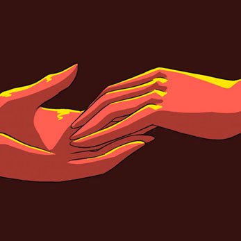 Hands sweet touch, an animation from "starlight" by Brit Phelan 