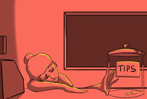 sad girl, from "starlight" animation created by filmmaker Brit Phelan